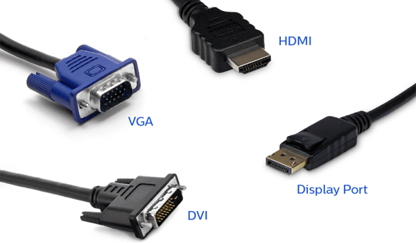 Sự khác biệt giữa các chuẩn kết nối VGA, RCA, DVI, HDMI và DisplayPort