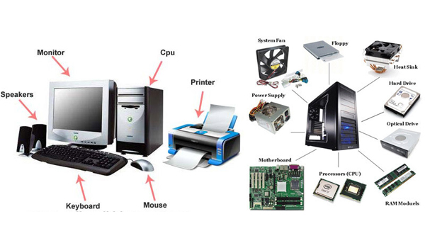 Phần cứng máy tính là các bộ phận vật lý hữu hình của một hệ thống máy tính