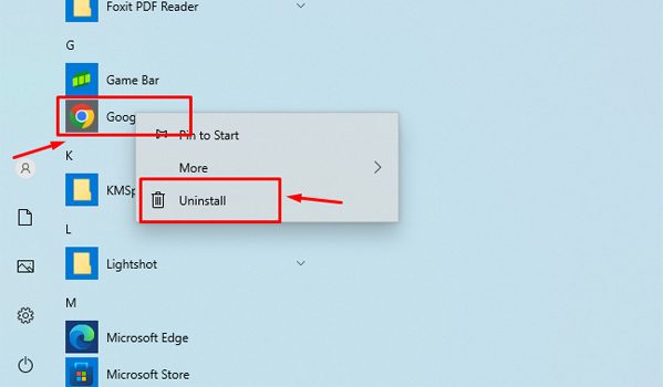 Gỡ bỏ phần mềm bằng Uninstall Tool tích hợp