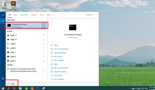 Gỡ bỏ phần mềm bằng Command Prompt